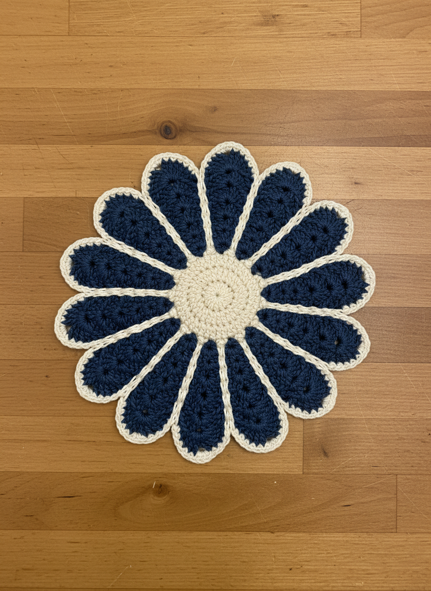 Vintage Flower Potholder