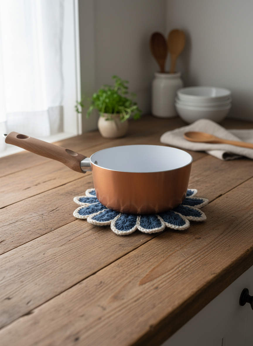 Vintage Flower Potholder