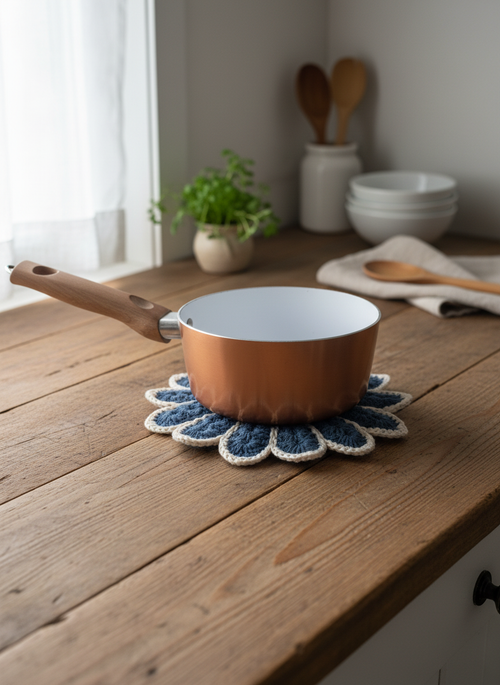 Vintage Flower Potholder