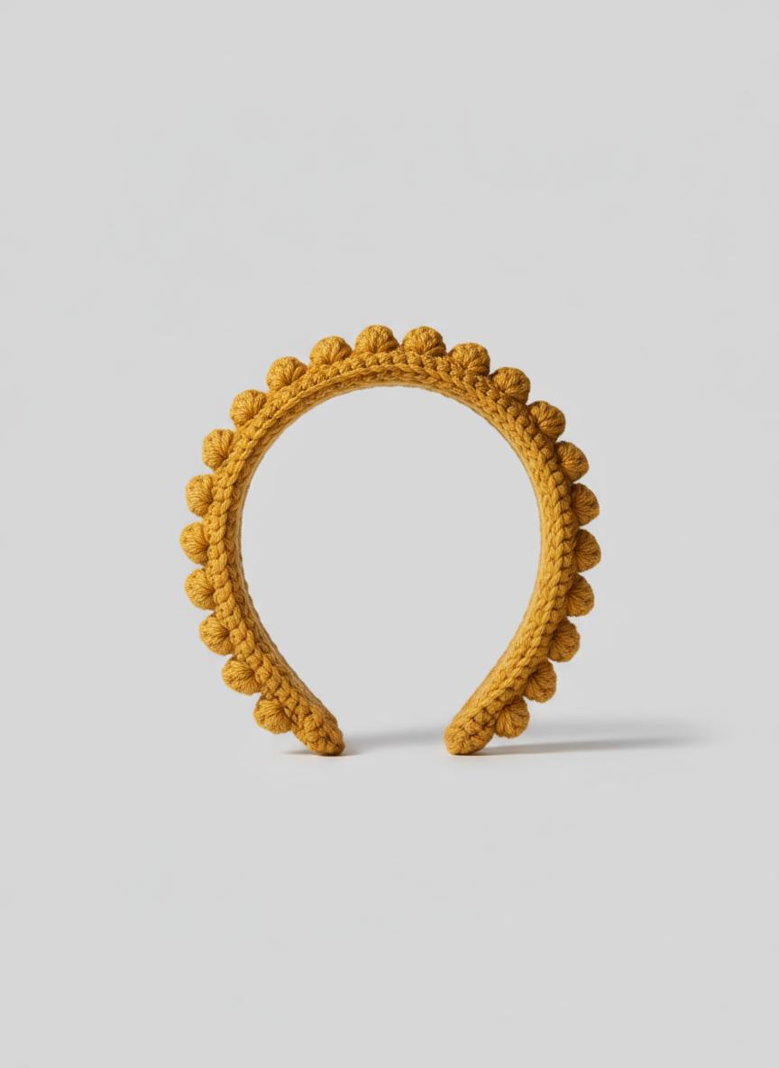 Golden Bobble Headband